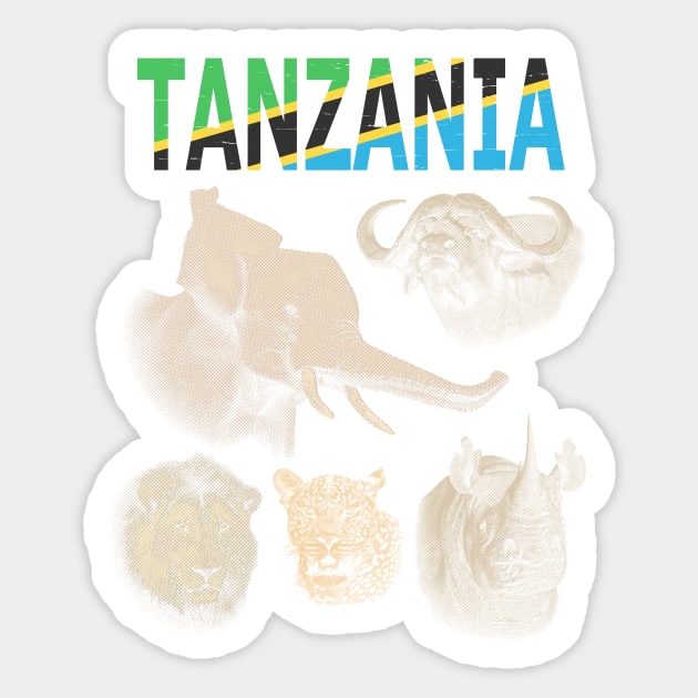 Big Five Tanzania Safari Sticker by scotch